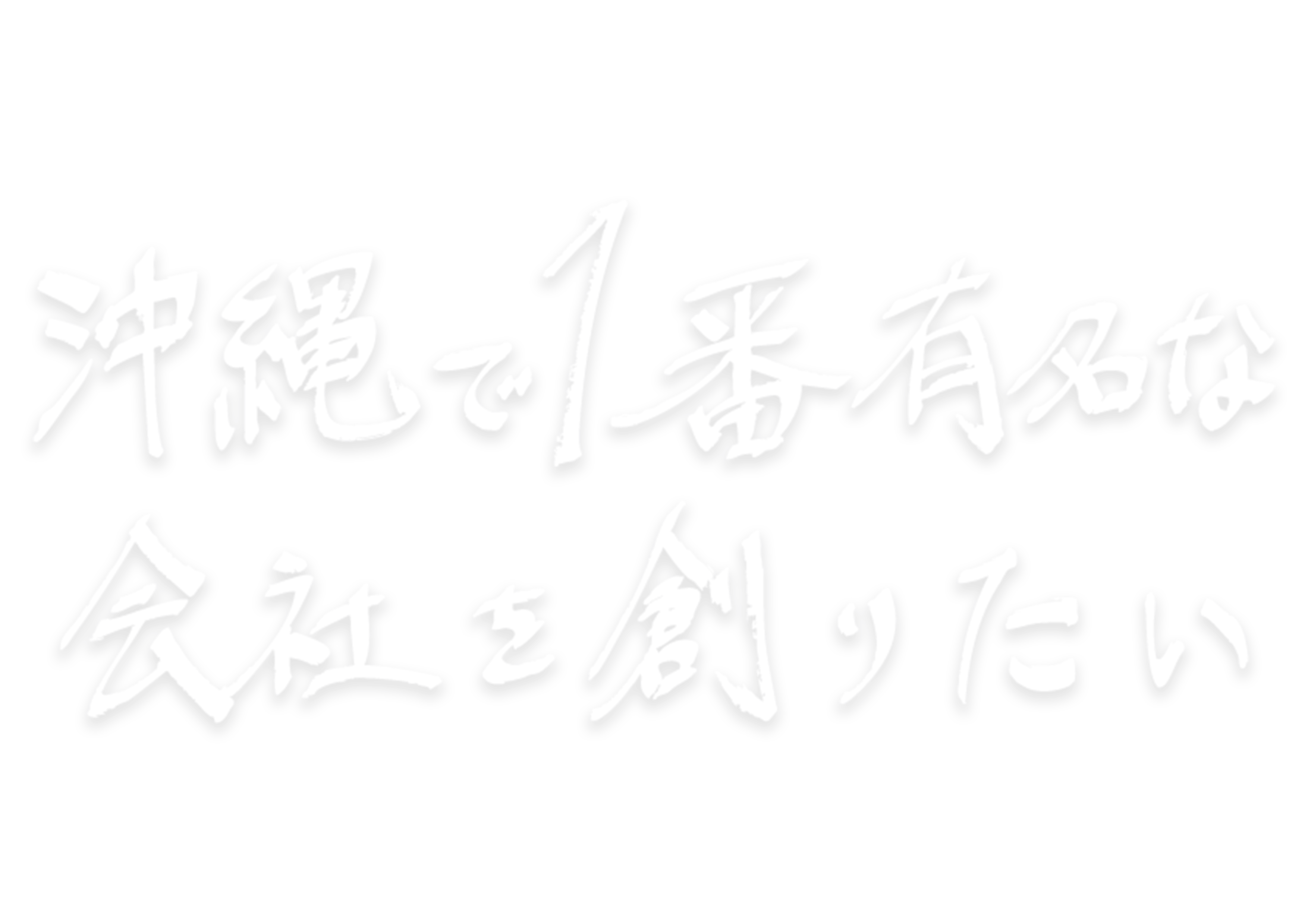 沖縄で一番有名な会社を創りたい