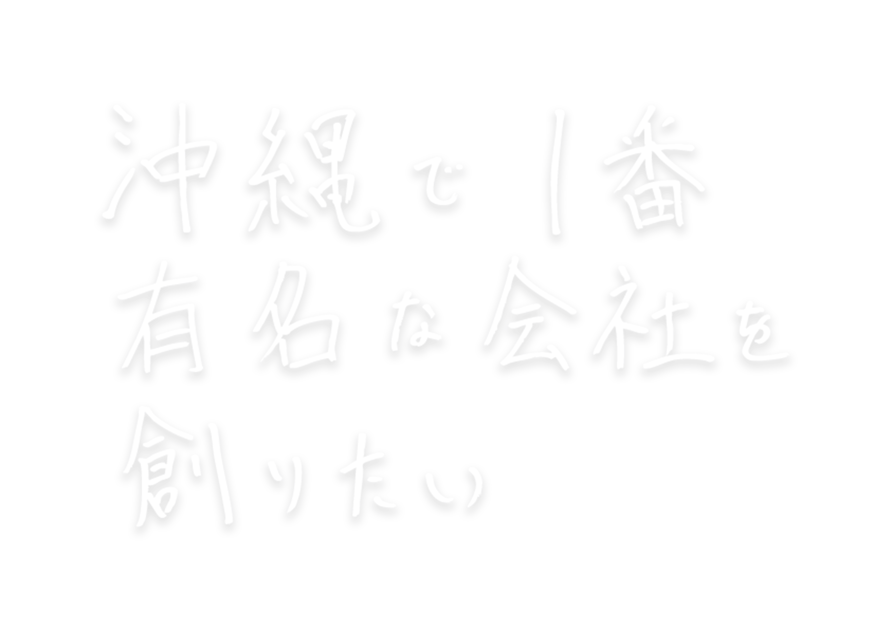 沖縄で一番有名な会社を創りたい