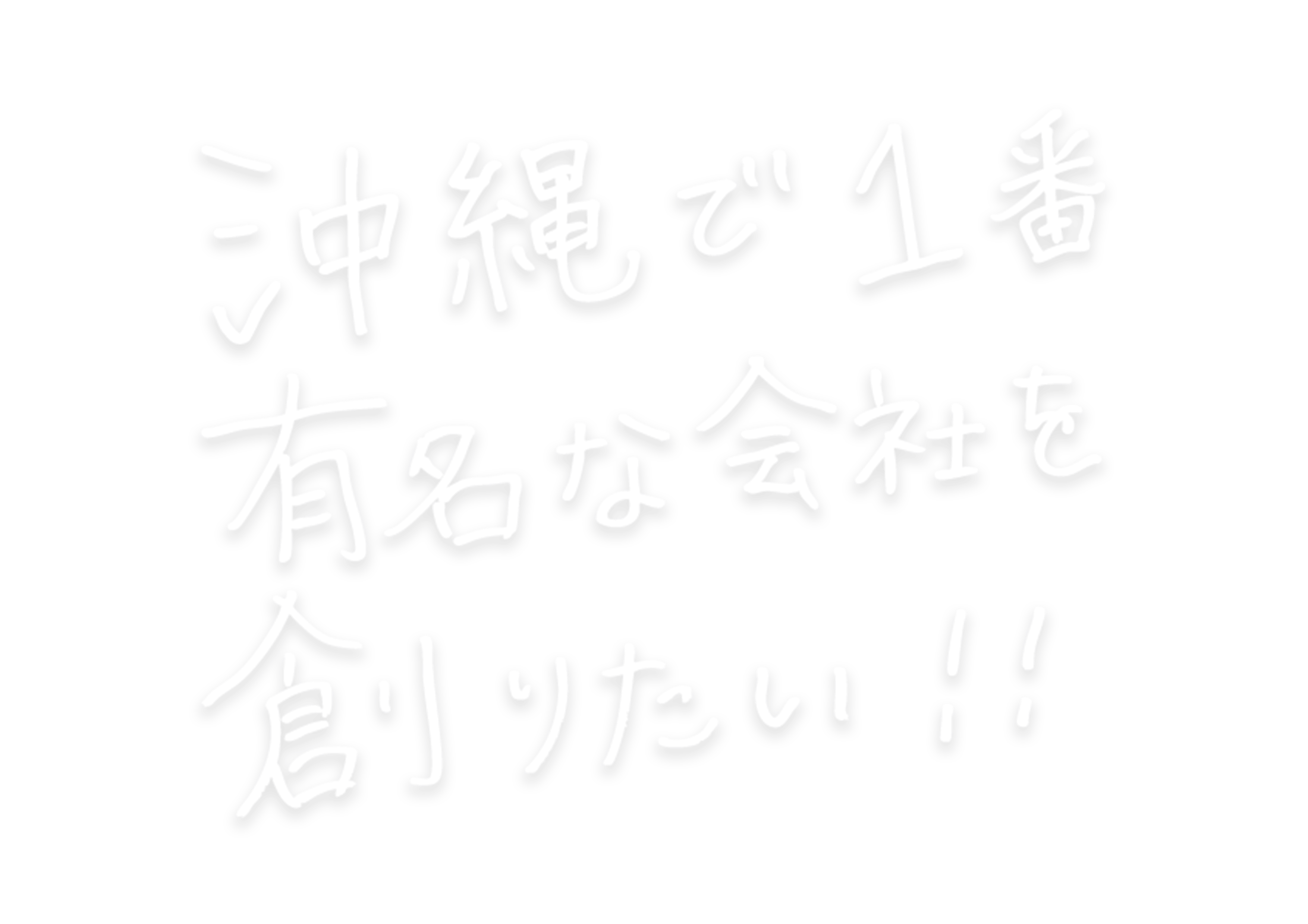 沖縄で一番有名な会社を創りたい