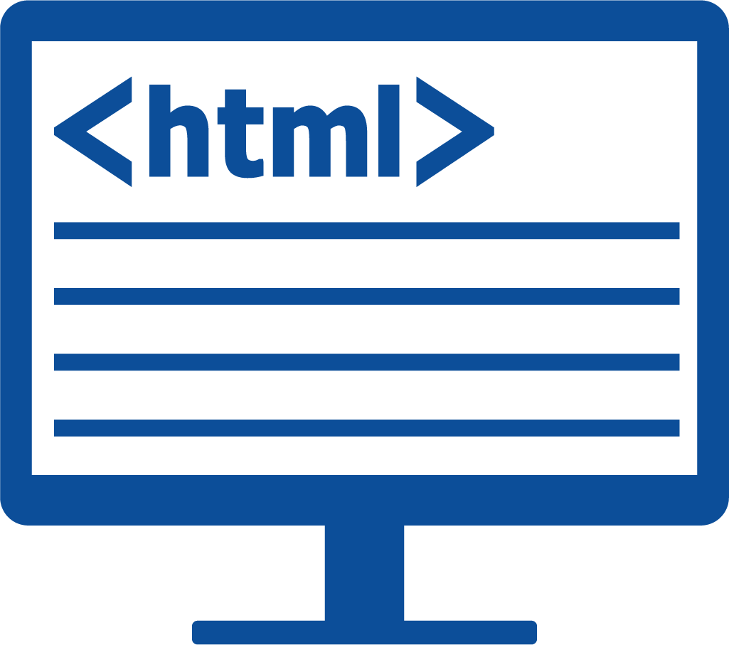 HTMLを書いているパソコン